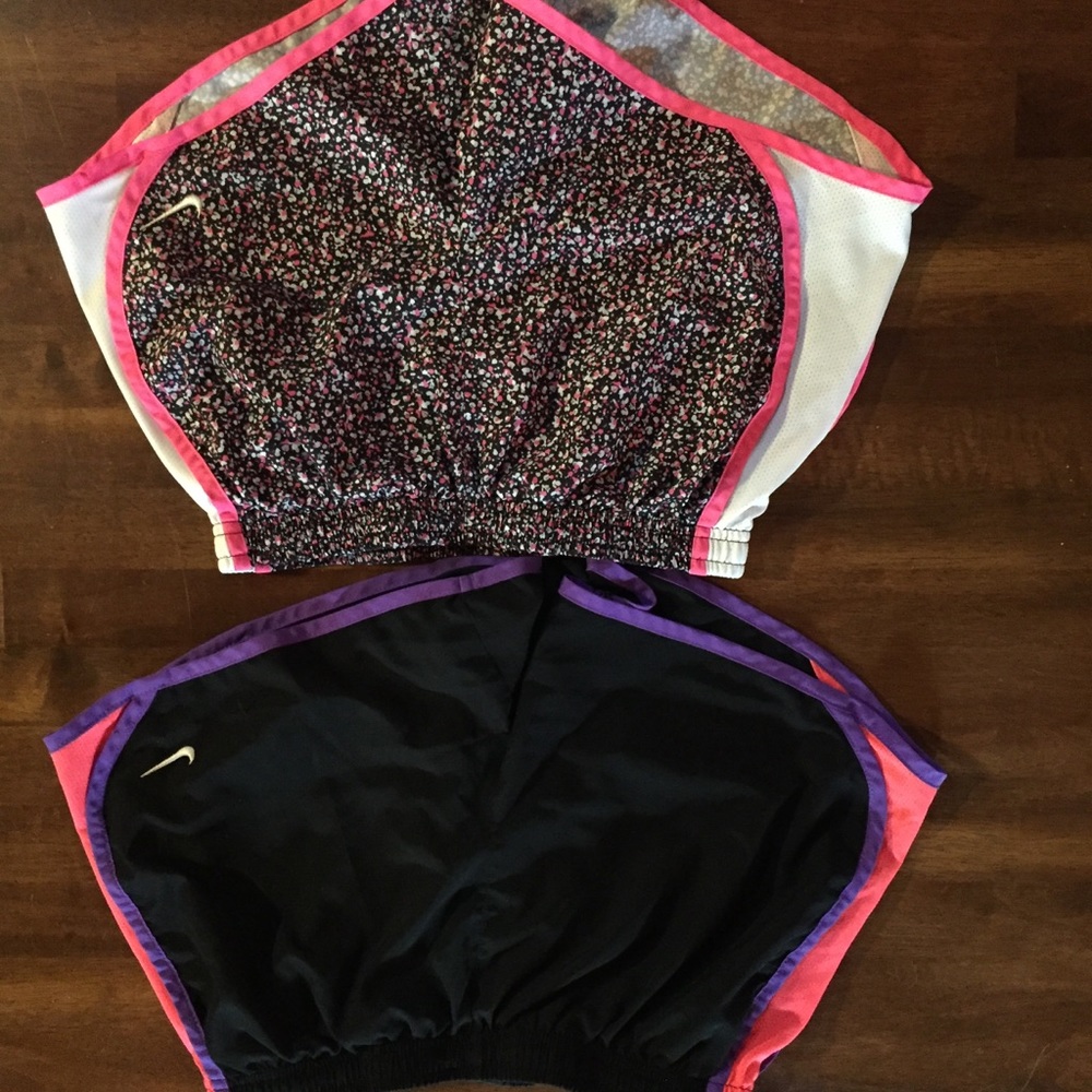 Two pairs of Nike athletic shorts size L. OBO